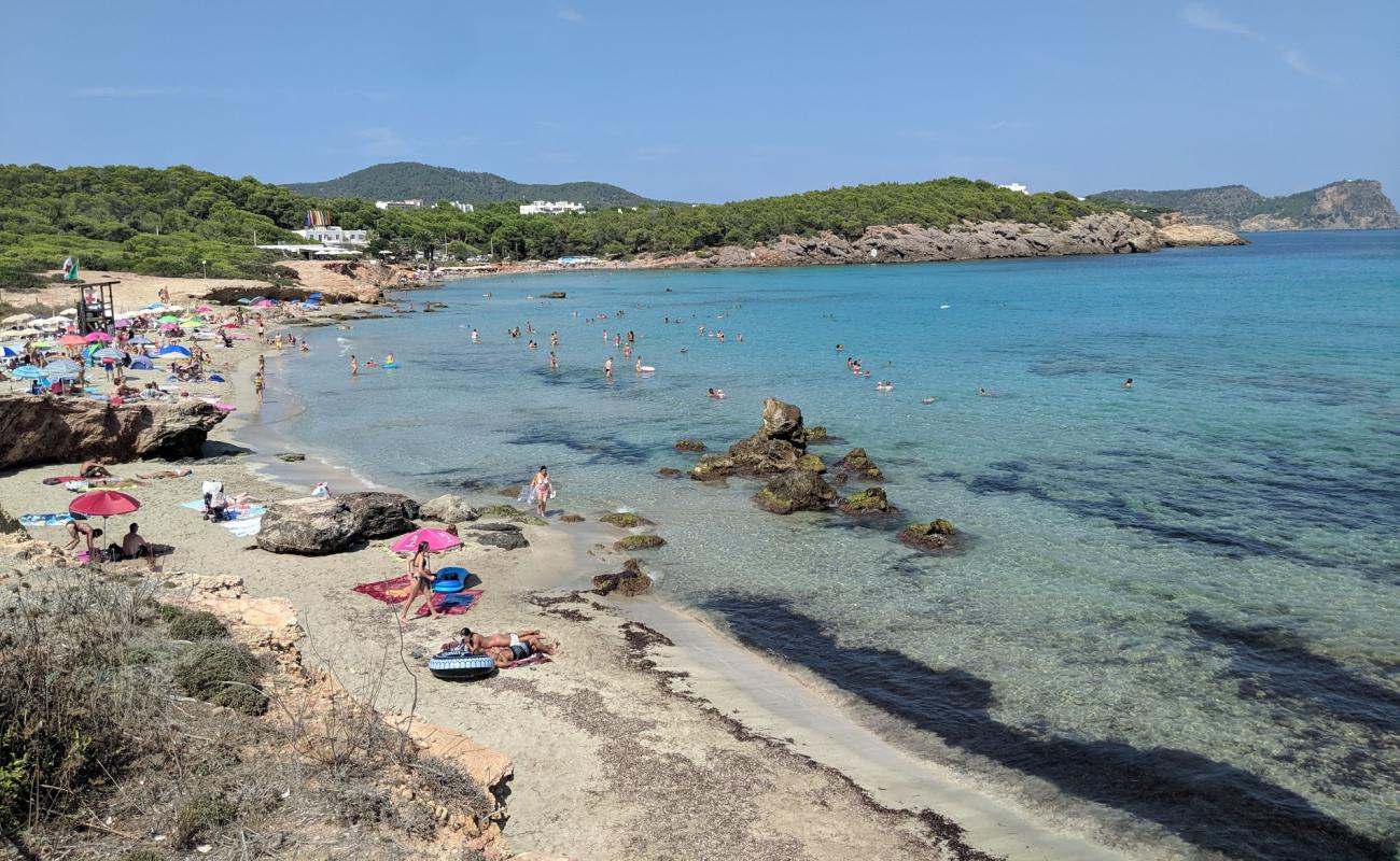 Cala Nova Beach'in fotoğrafı parlak ince kum yüzey ile