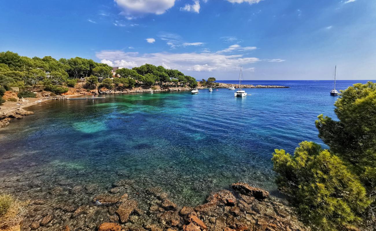 Platja de Mardavall'in fotoğrafı taşlar yüzey ile