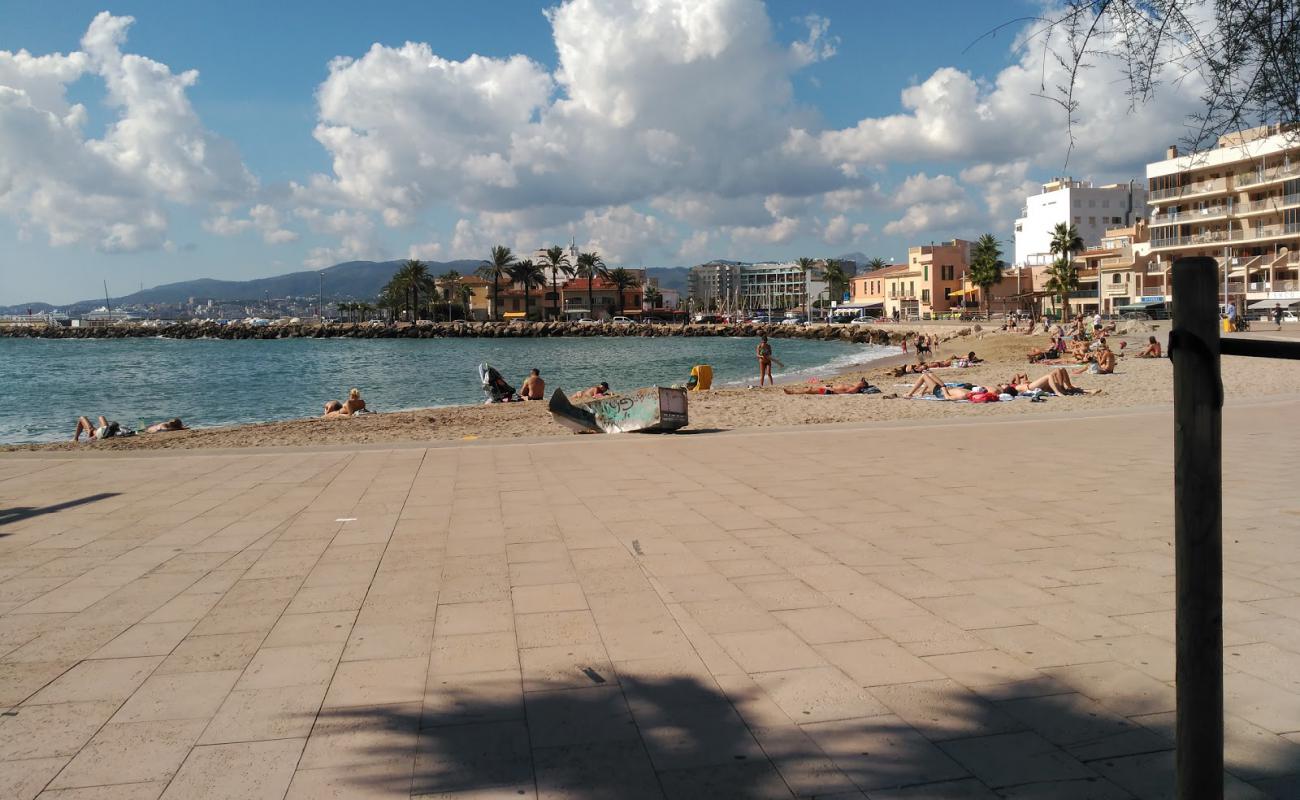 El Molinar beach'in fotoğrafı açık bej kum yüzey ile