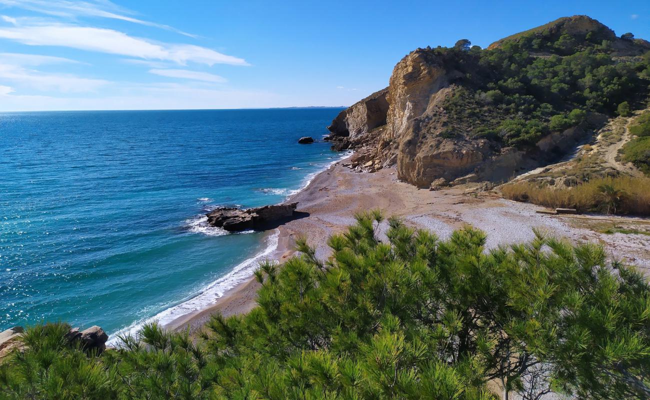 Playa la Caleta'in fotoğrafı koyu kum yüzey ile