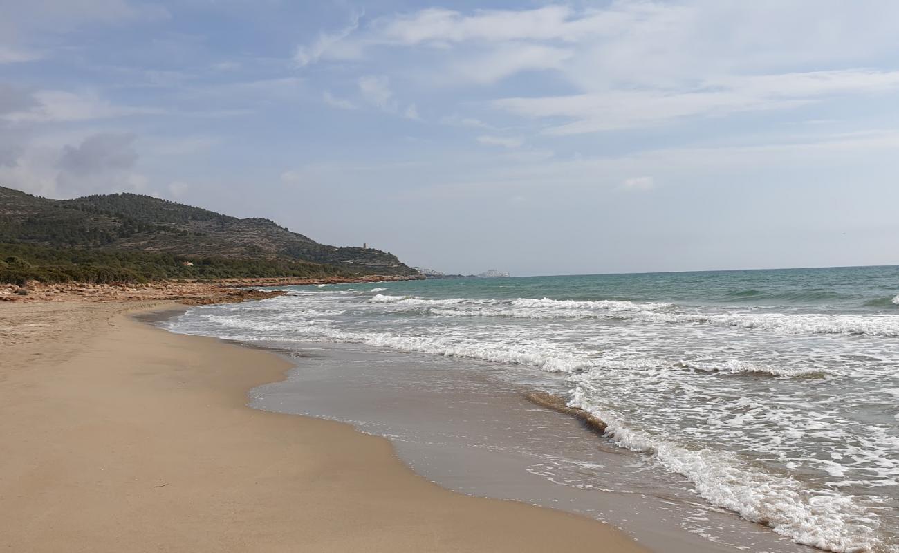 Platja del Russo'in fotoğrafı kahverengi kum yüzey ile