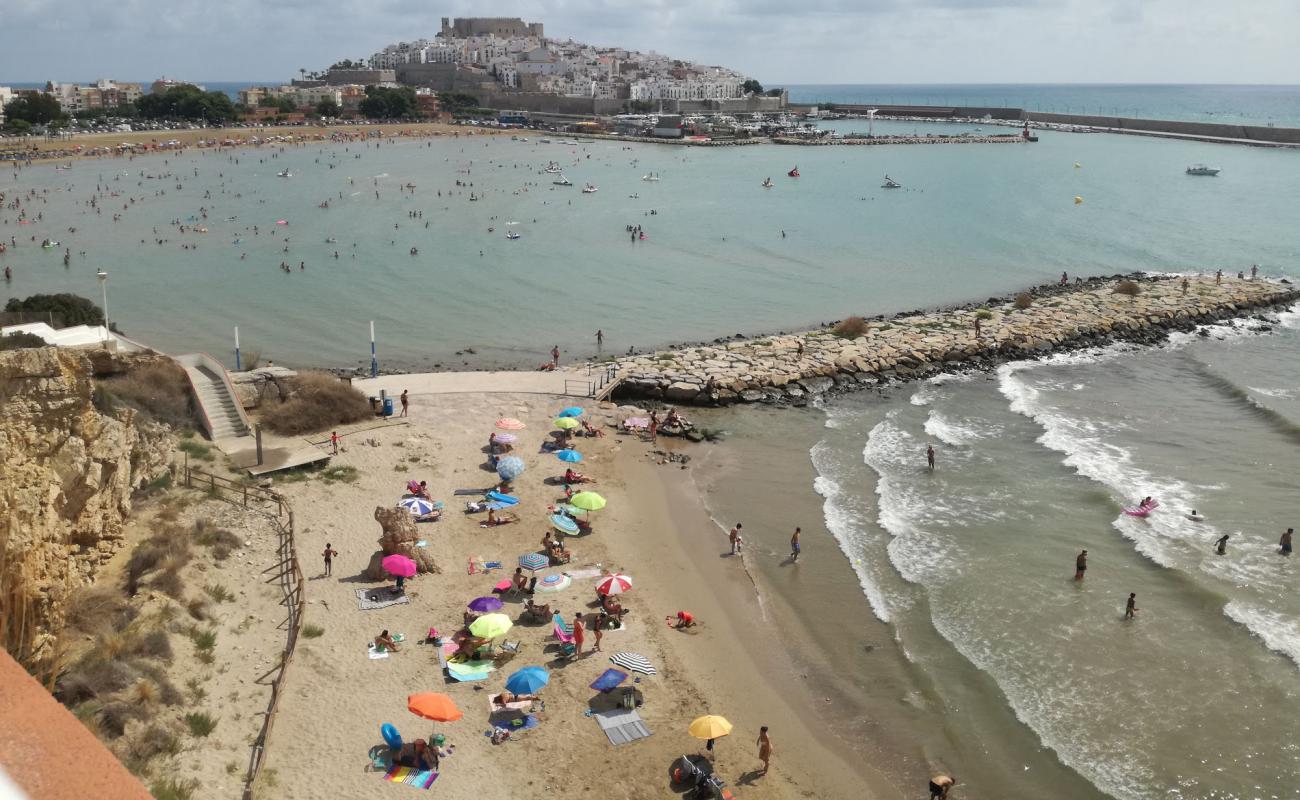 Platja del Migjorn 2'in fotoğrafı kahverengi kum yüzey ile