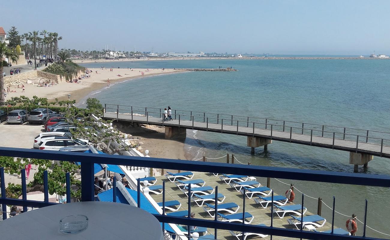 Platja dels Hortets'in fotoğrafı açık bej kum yüzey ile