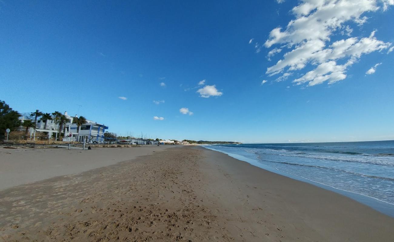 Platja Llarga Beach'in fotoğrafı açık bej kum yüzey ile