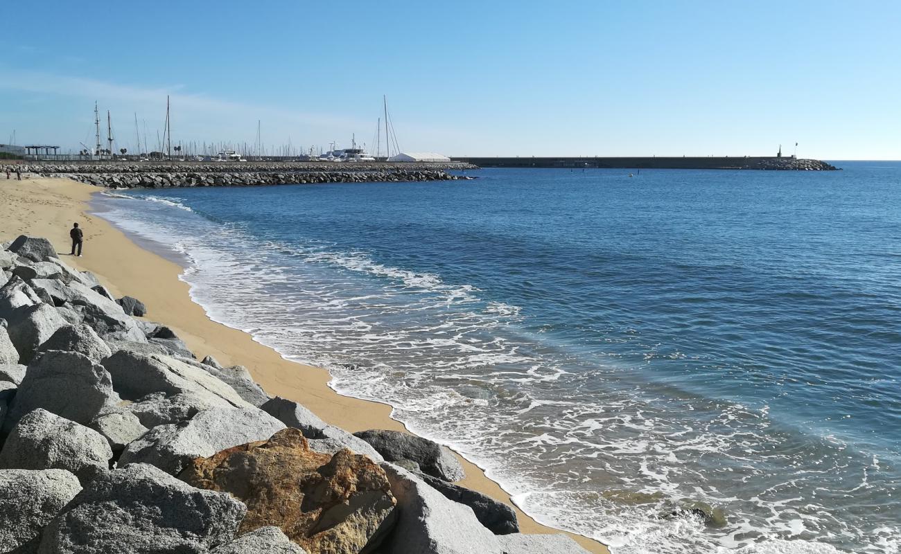 Platja de Ponent'in fotoğrafı açık bej kum yüzey ile