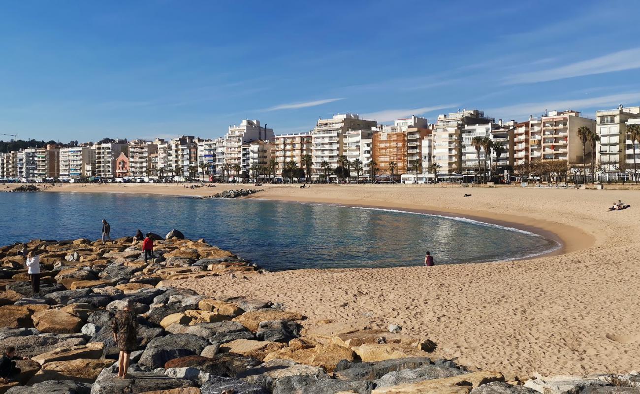 Blanes Plajı'in fotoğrafı açık bej kum yüzey ile
