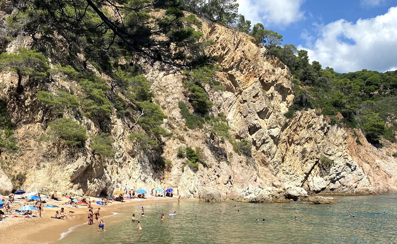 Cala Spiratiu'in fotoğrafı bej kum ve kayalar yüzey ile