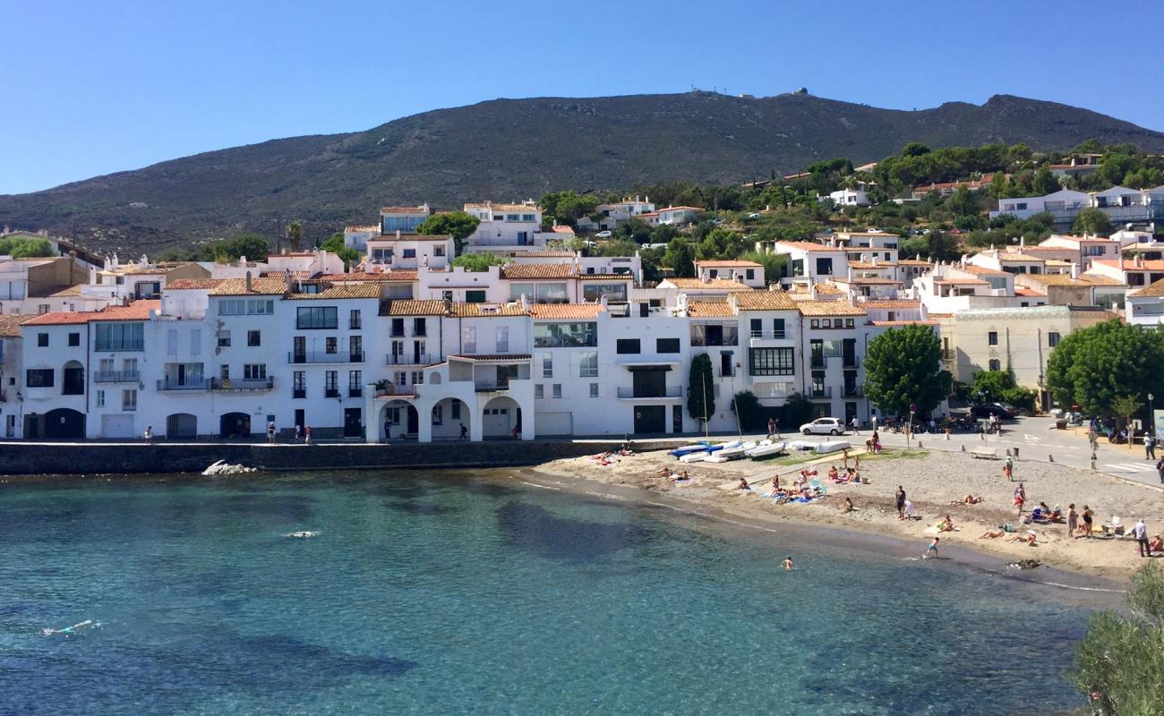 Platja Port d'Alguer'in fotoğrafı kahverengi kum yüzey ile