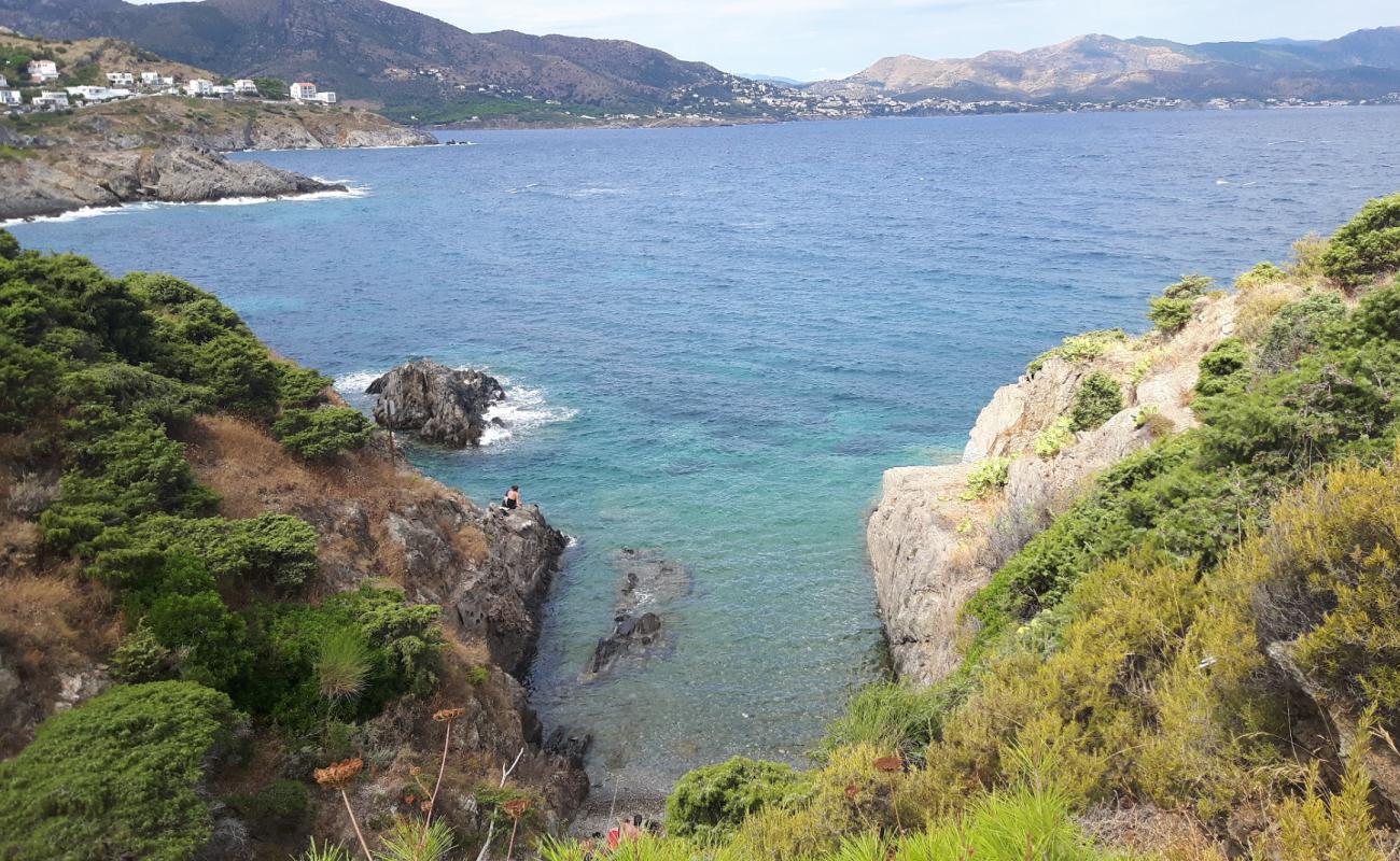 Cala Cativa'in fotoğrafı küçük gri çakıllar yüzey ile