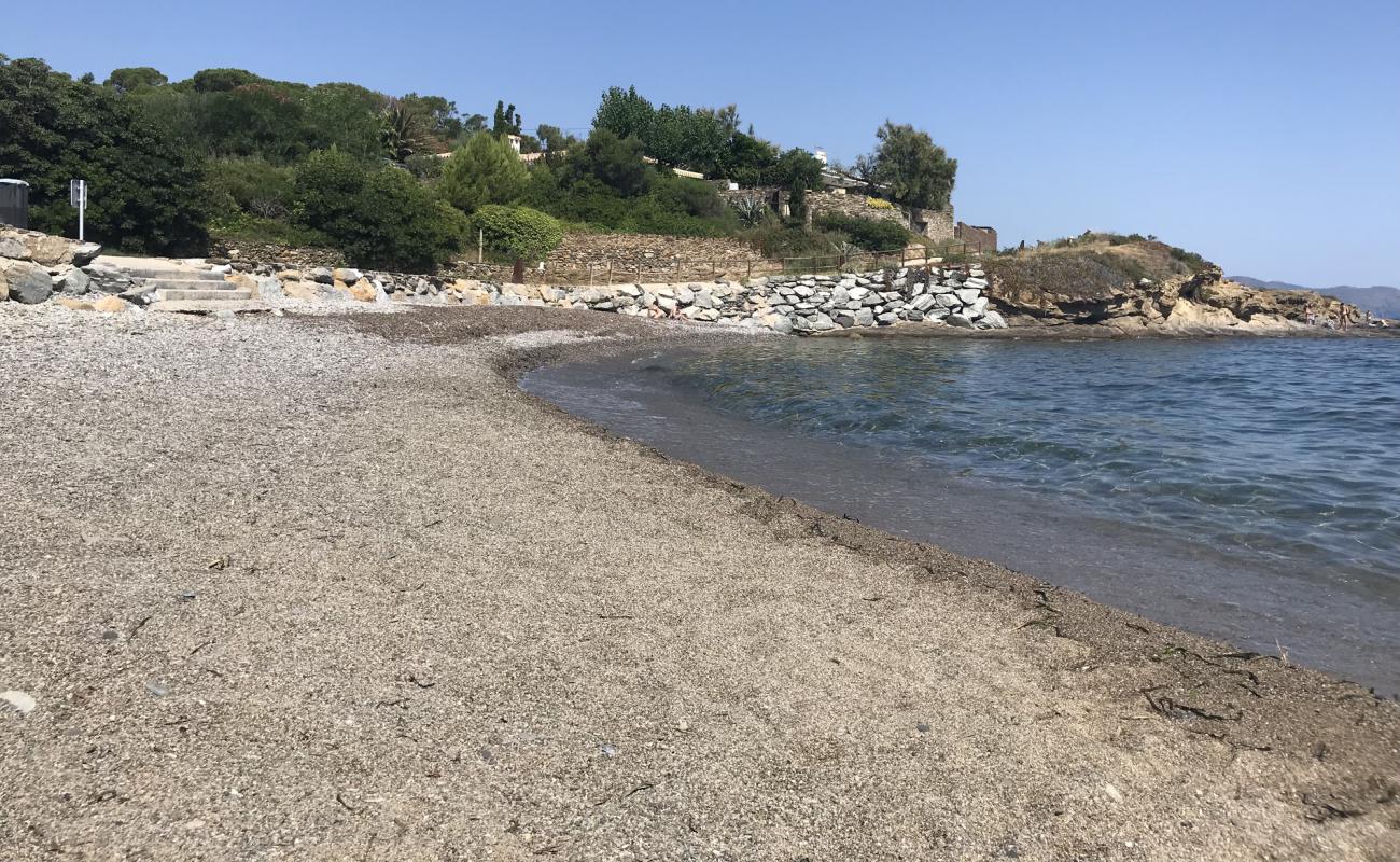 Platja d'en Taita'in fotoğrafı gri çakıl taşı yüzey ile