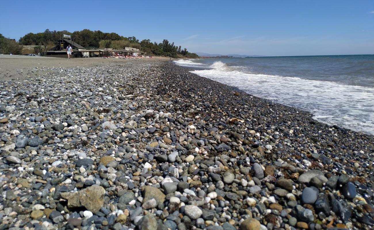 Playa del Padron'in fotoğrafı gri kum yüzey ile