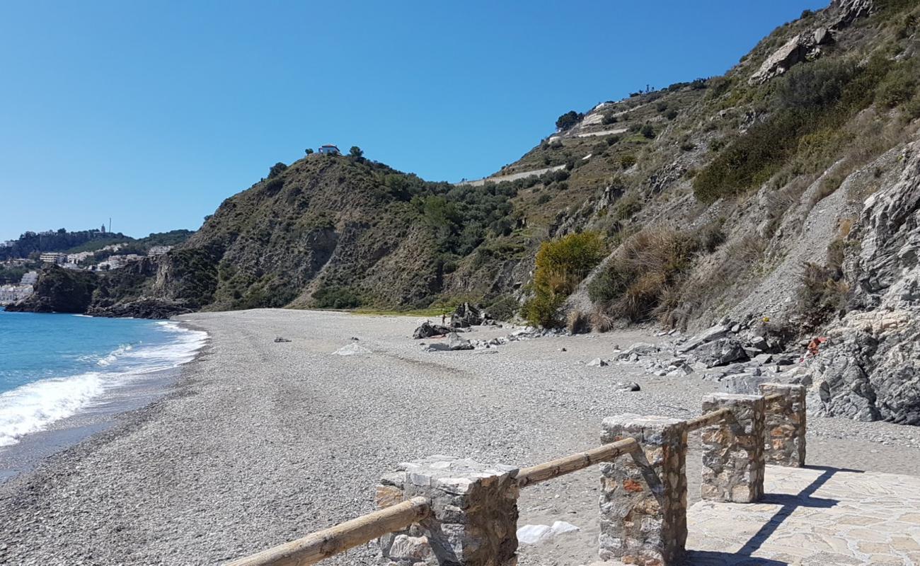 Playa el Muerto'in fotoğrafı gri ince çakıl taş yüzey ile