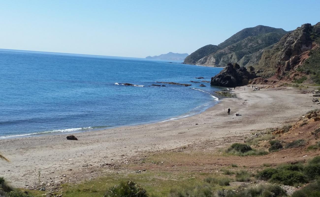 Playa del Sombrerico'in fotoğrafı siyah kum ve çakıl yüzey ile