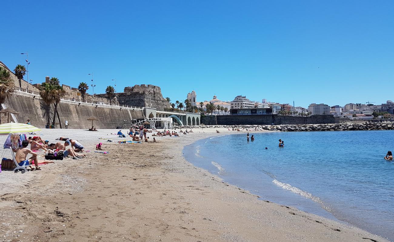 Playa del Chorillo'in fotoğrafı koyu i̇nce çakıl yüzey ile