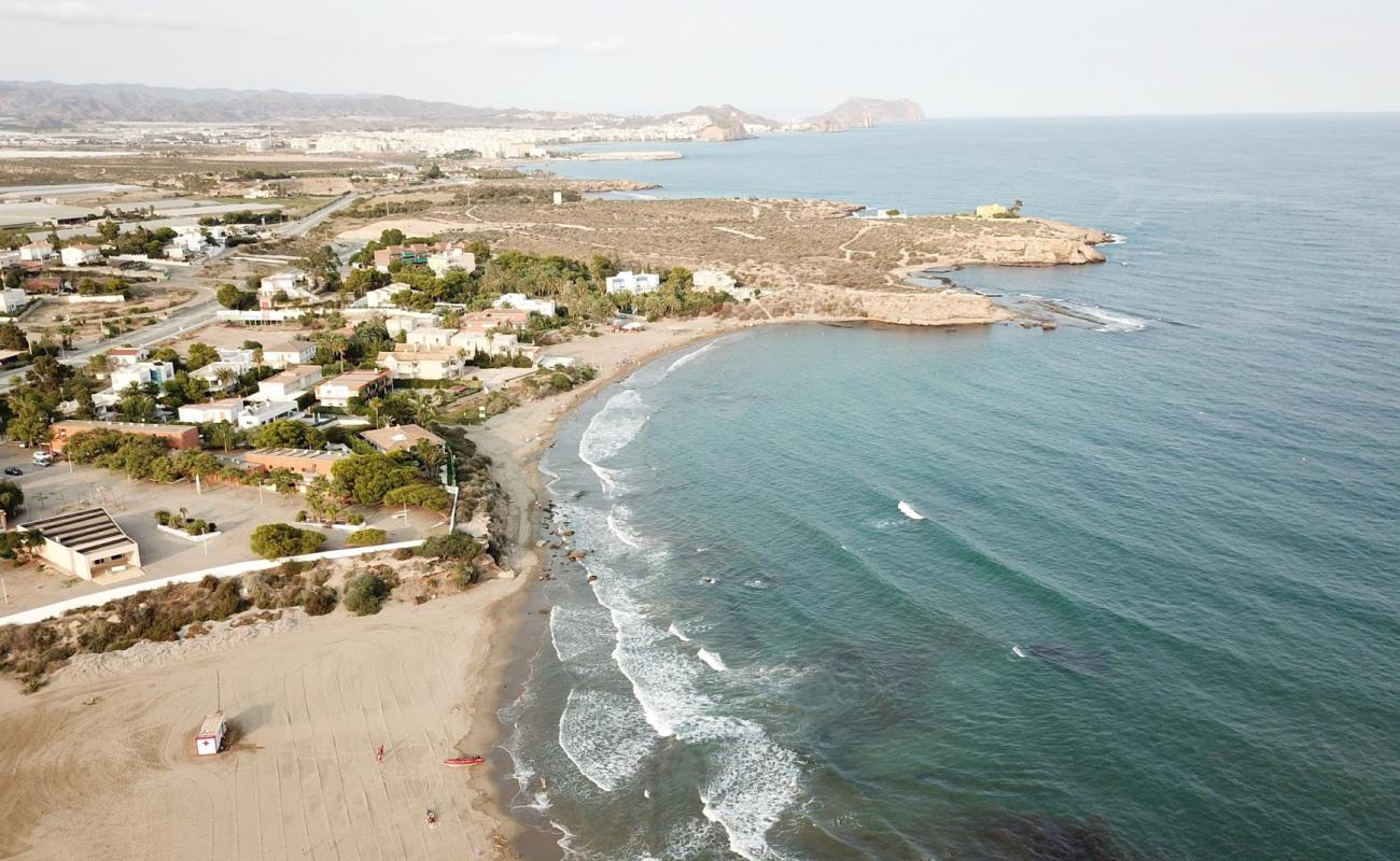 Calarreona beach'in fotoğrafı parlak kum yüzey ile