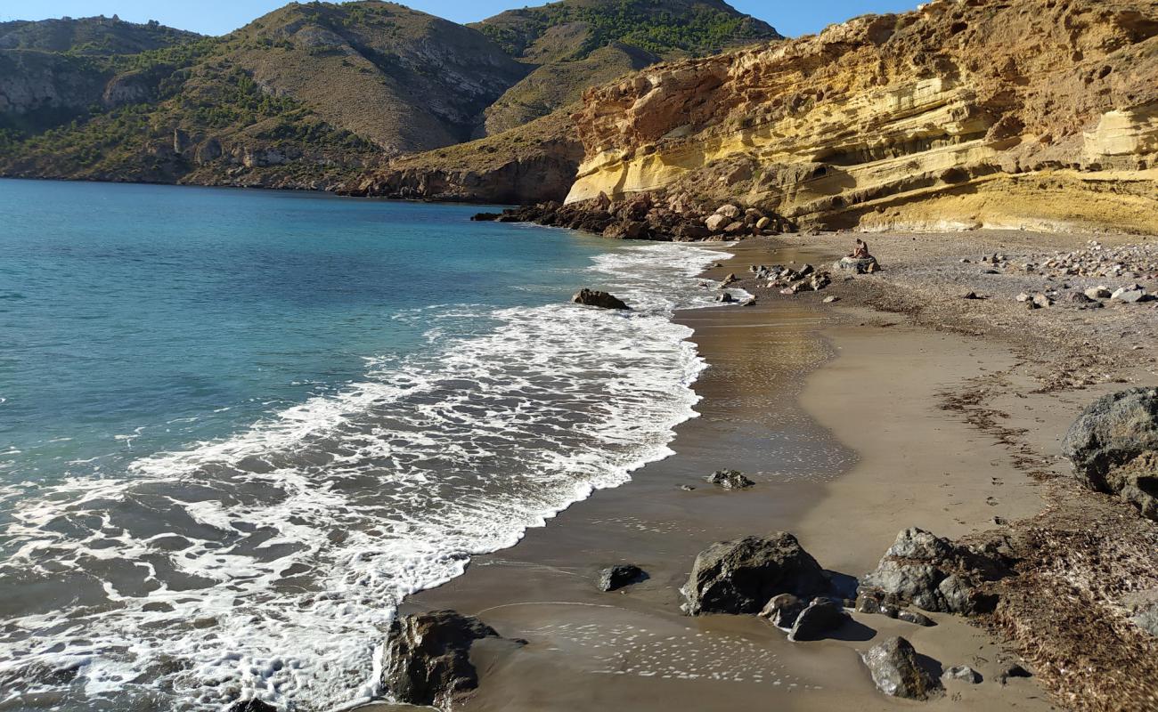 Playa de la Avispa'in fotoğrafı gri kum ve çakıl yüzey ile