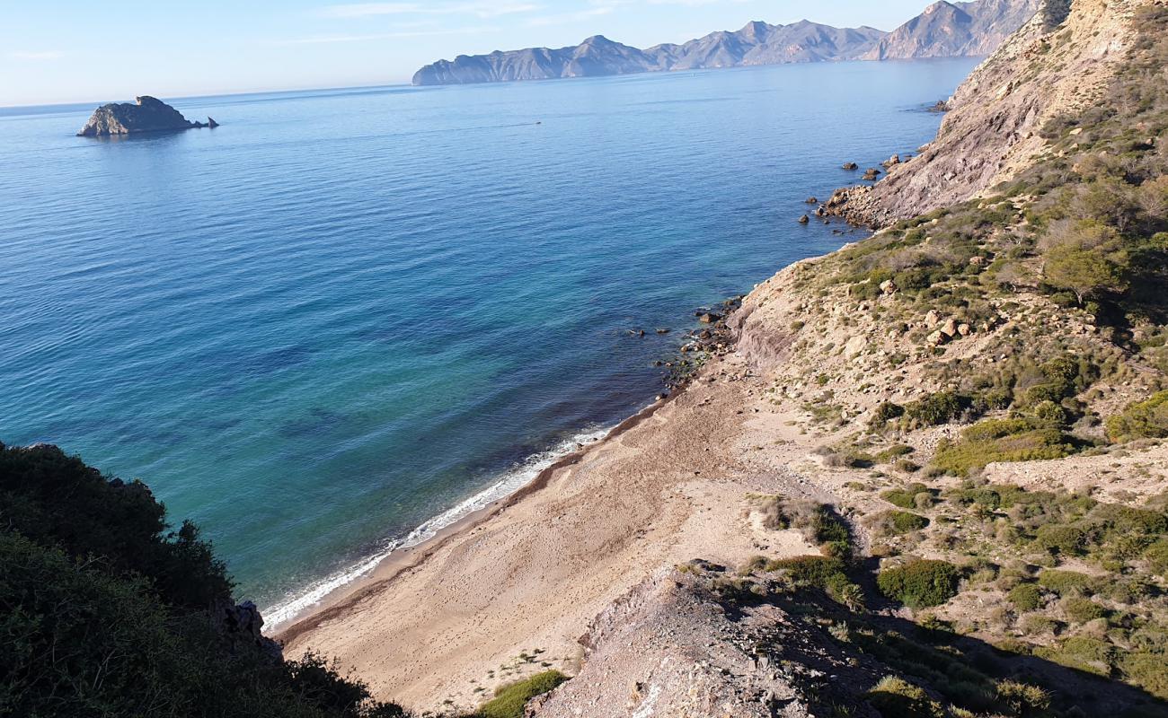 Playa de Fatares'in fotoğrafı gri kum yüzey ile