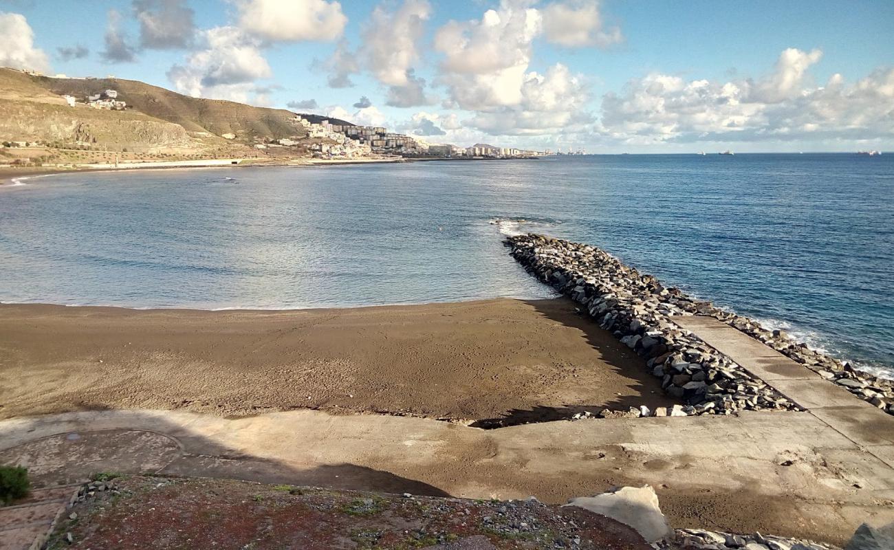 Playa De La Laja'in fotoğrafı gri kum yüzey ile