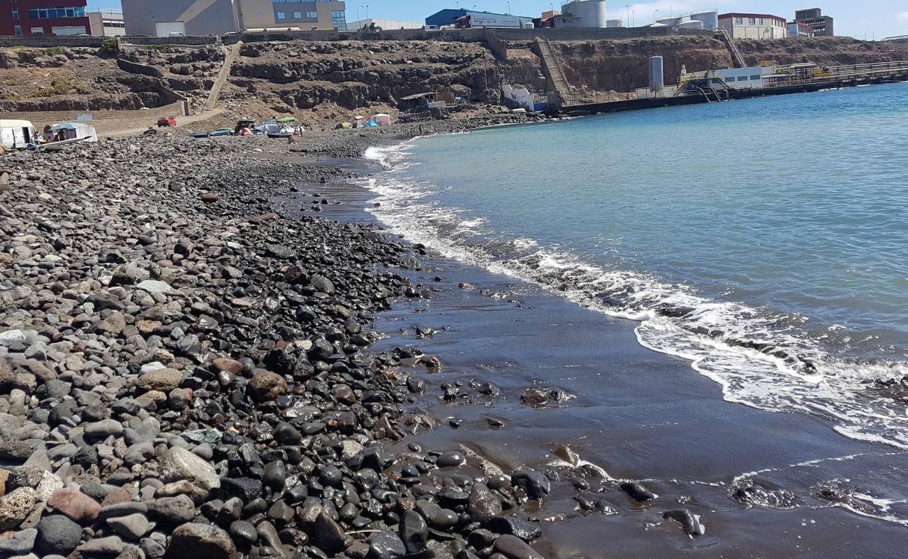 Playa de la Hullera'in fotoğrafı gri kum ve çakıllar yüzey ile