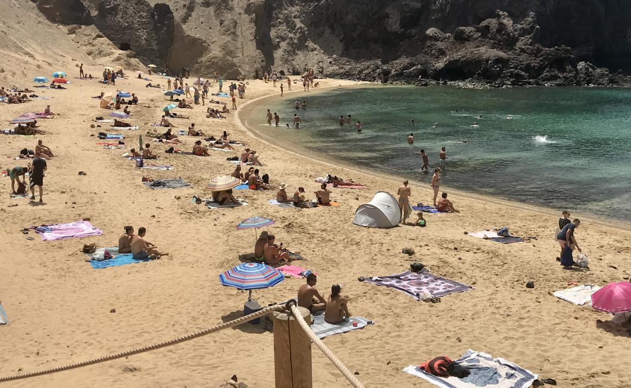 Papagayo Plajı'in fotoğrafı i̇nce bej kum yüzey ile