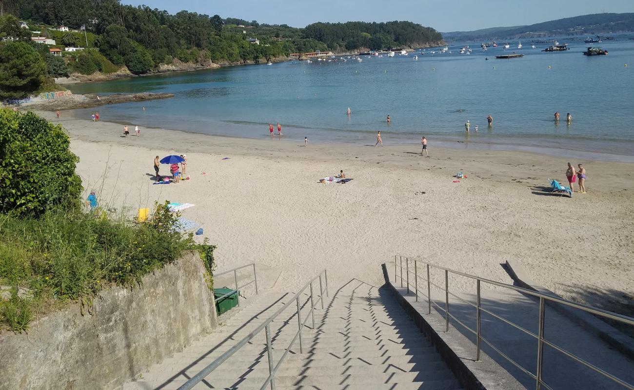 Playa de Cirro'in fotoğrafı parlak kum yüzey ile