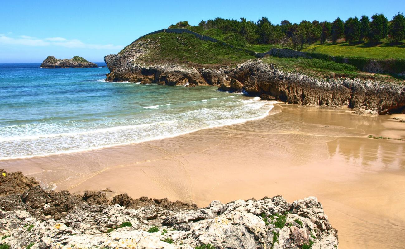 Playa de Palombina'in fotoğrafı açık bej kum yüzey ile