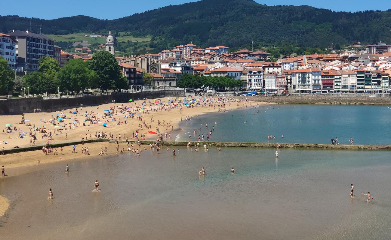Playa Lekeitio'in fotoğrafı kahverengi kum yüzey ile