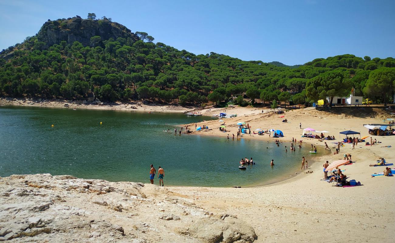 Playa de la Virgen de la Nueva'in fotoğrafı açık bej kum yüzey ile