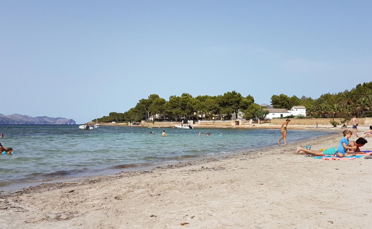 Platja Es Morer Vermell'in fotoğrafı parlak kum yüzey ile