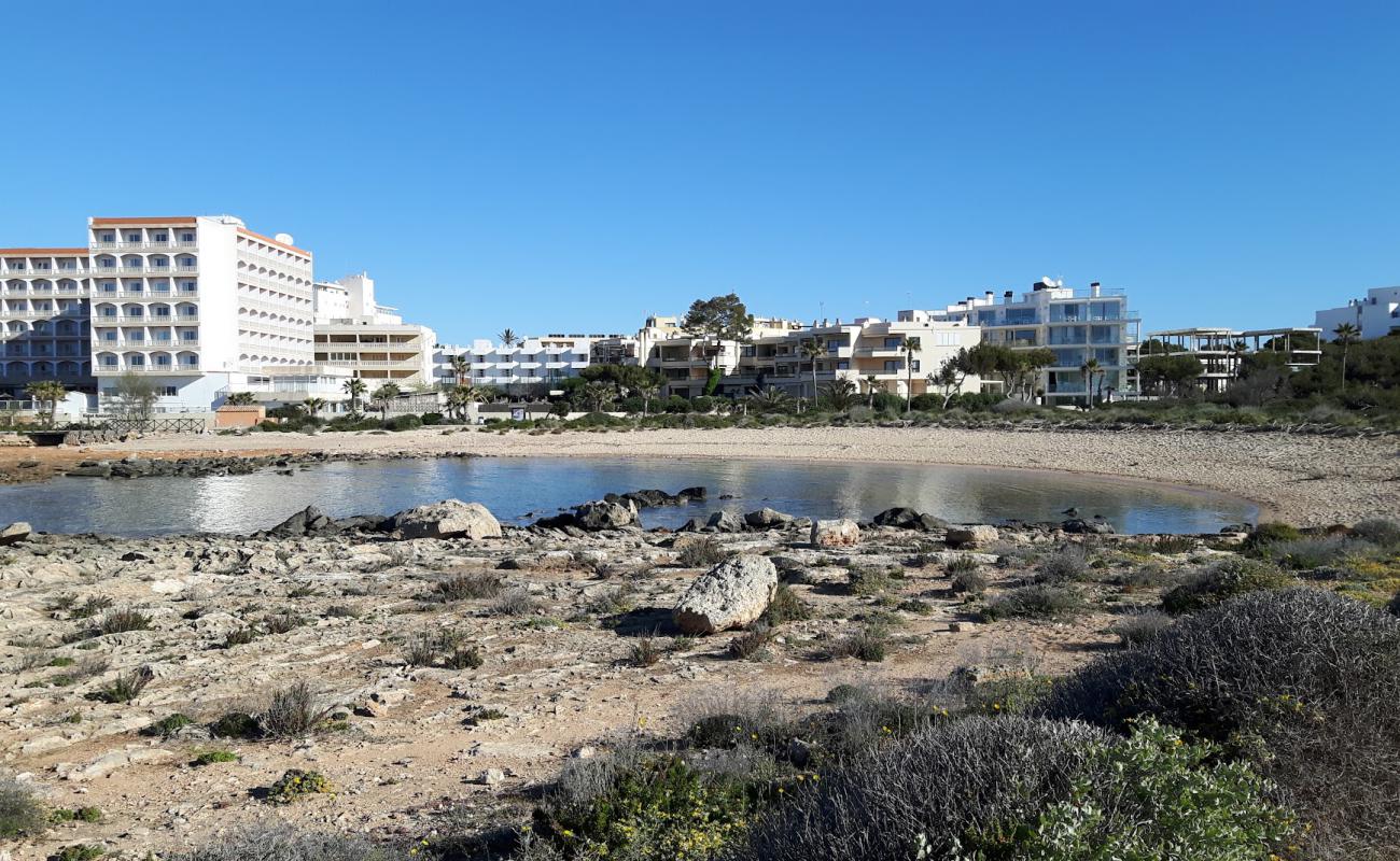 Playa Sa Bassa des Cabots'in fotoğrafı parlak kum yüzey ile