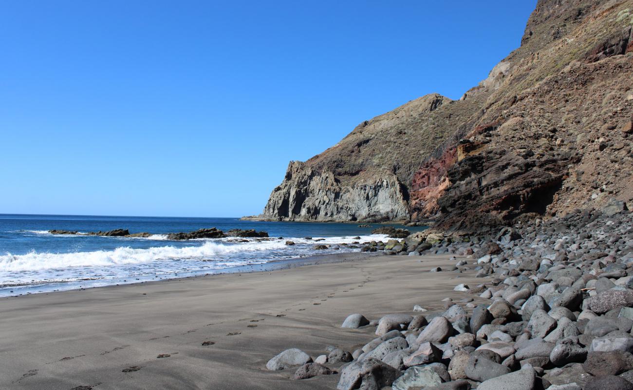 Playa de Zapata'in fotoğrafı gri kum yüzey ile