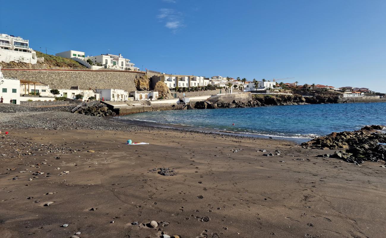 Playa de Poris de Abona - Zona de Bano'in fotoğrafı taşlı kum yüzey ile