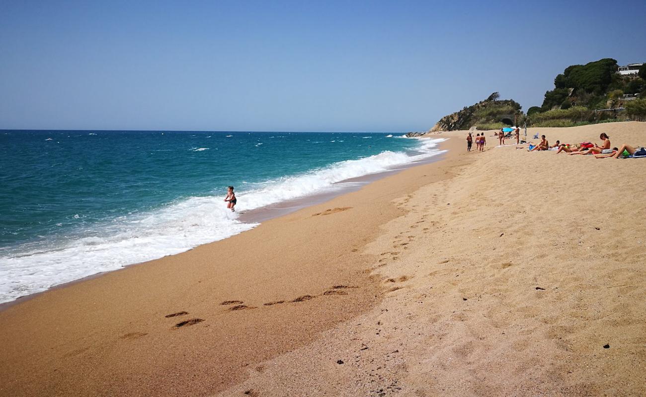 Platja de la Murtra'in fotoğrafı açık bej kum yüzey ile