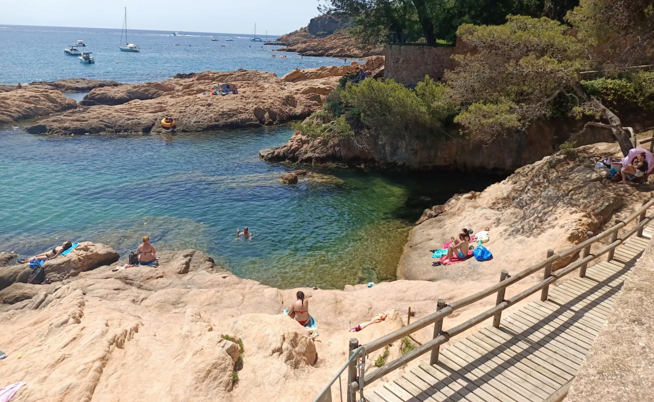 Platja de Sa Caleta'in fotoğrafı kayalık arazi yüzey ile