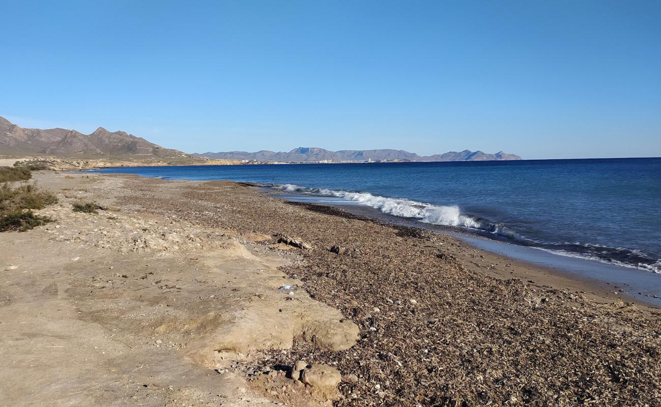 Playa Cabezo de la Pelea'in fotoğrafı gri kum ve çakıl yüzey ile