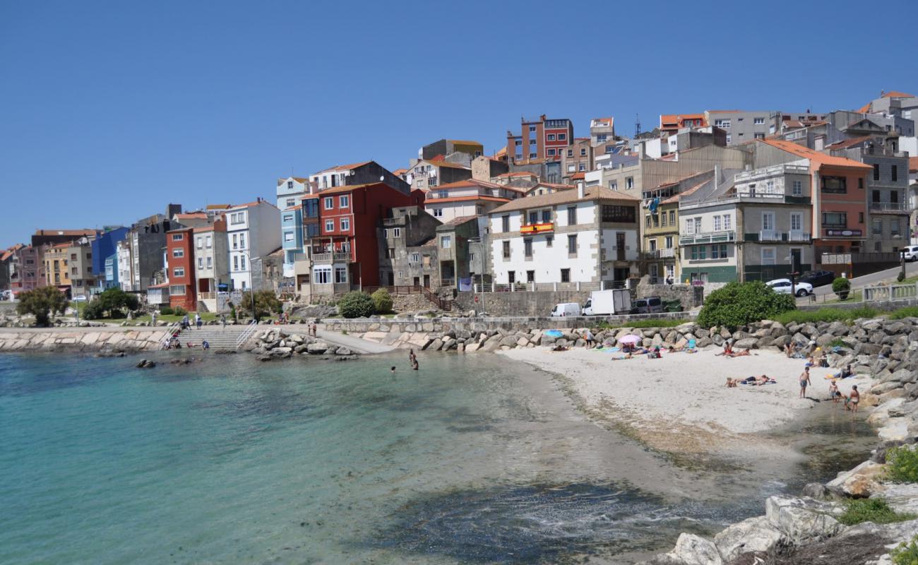 Praia do Porto da Guarda'in fotoğrafı açık bej kum yüzey ile