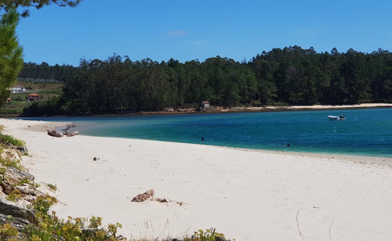 Praia do Arino'in fotoğrafı açık bej kum yüzey ile