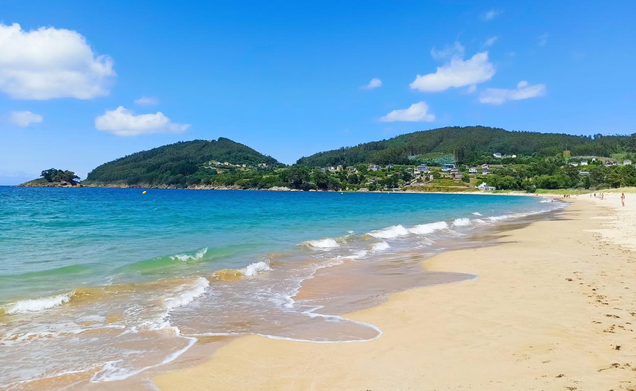 Praia Da Area'in fotoğrafı açık bej kum yüzey ile