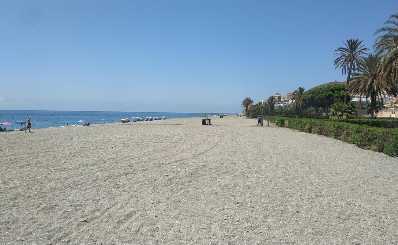 Playa Cambriles - Lujar'in fotoğrafı gri ince çakıl taş yüzey ile