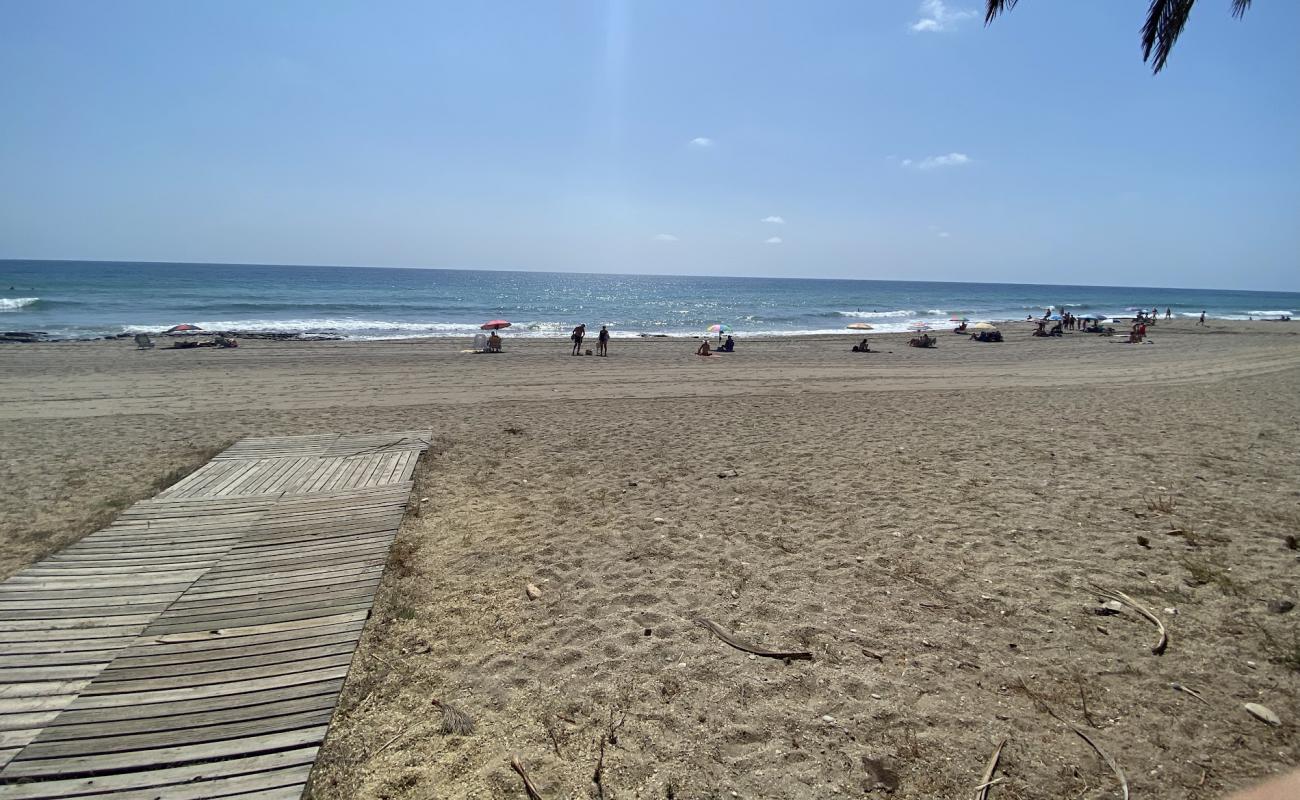Playa del Palmeral'in fotoğrafı gri kum yüzey ile