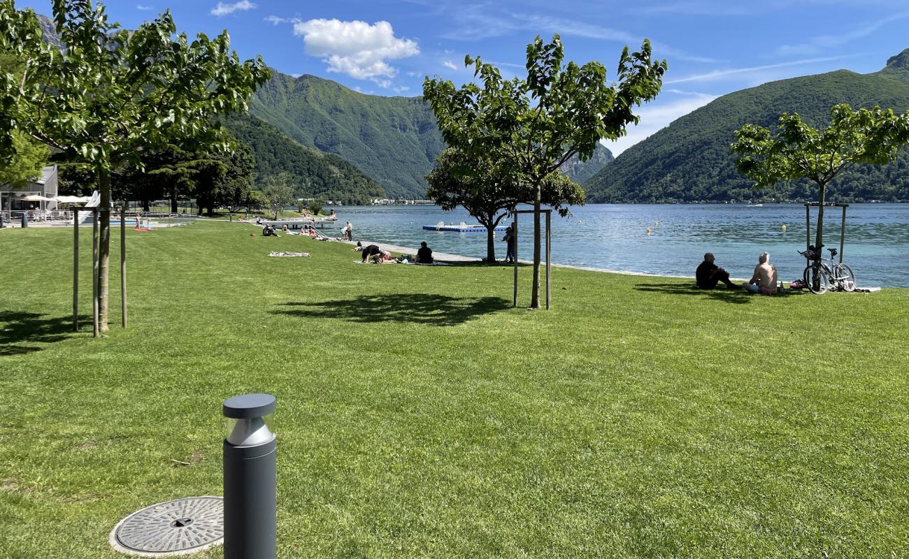 Strandbad Badi Meggen'in fotoğrafı çim yüzey ile