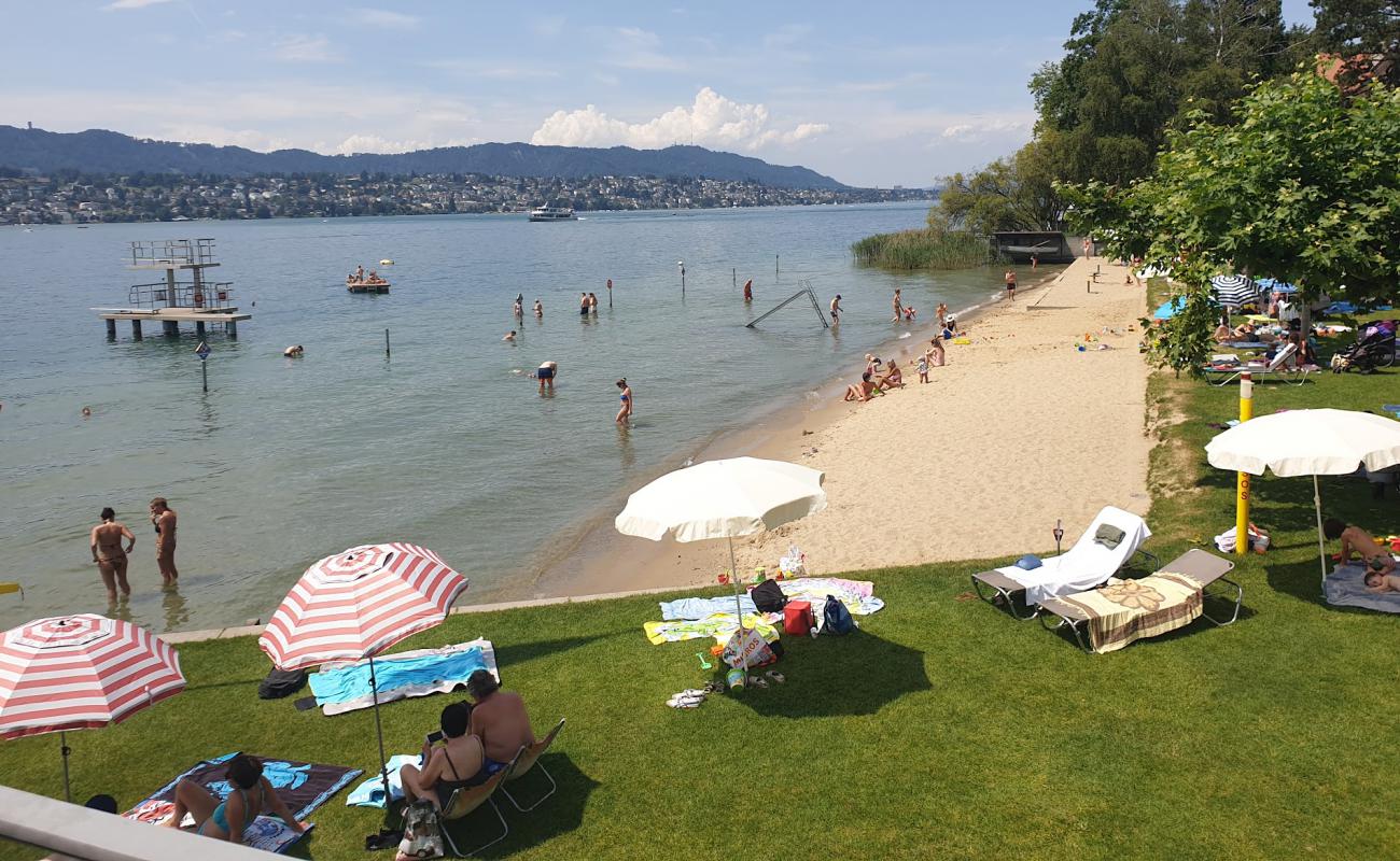 Strandbad Kusnacht'in fotoğrafı açık bej kum yüzey ile