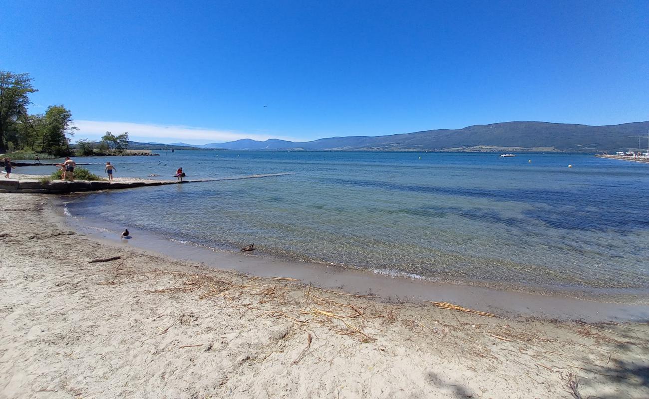 Plage de Cheyres'in fotoğrafı açık bej kum yüzey ile