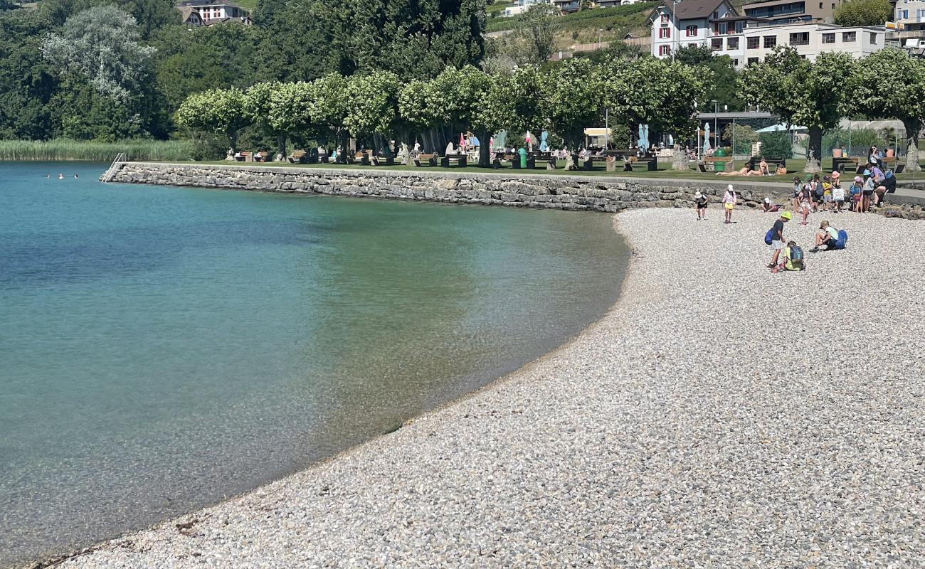 Saint-Aubin Plage'in fotoğrafı gri çakıl taşı yüzey ile