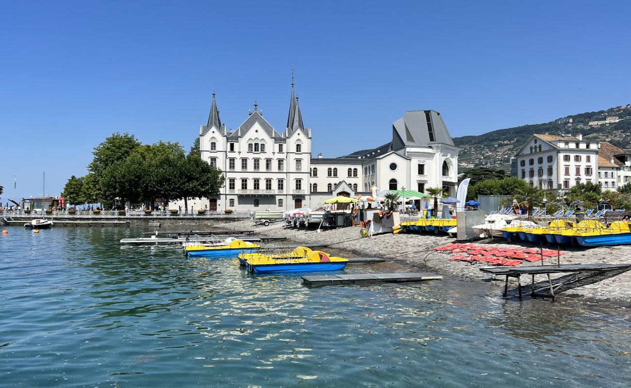 Vevey Plage'in fotoğrafı beton kaplı yüzey yüzey ile
