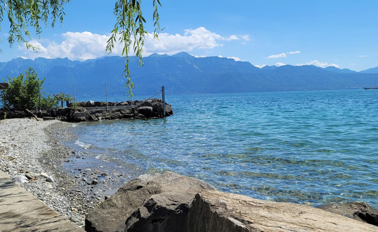 Plage de Villette'in fotoğrafı gri çakıl taşı yüzey ile