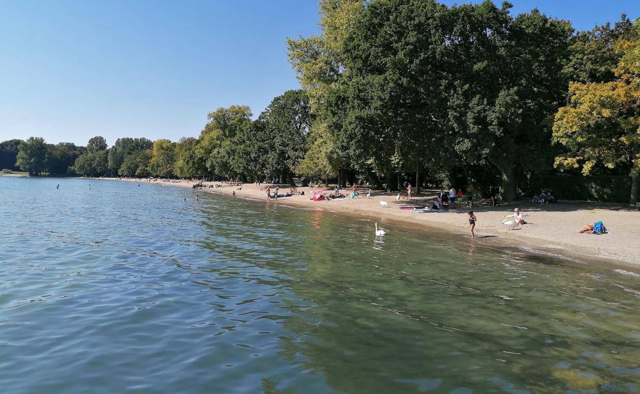 Plage de Vidy-Bourget'in fotoğrafı açık bej kum yüzey ile