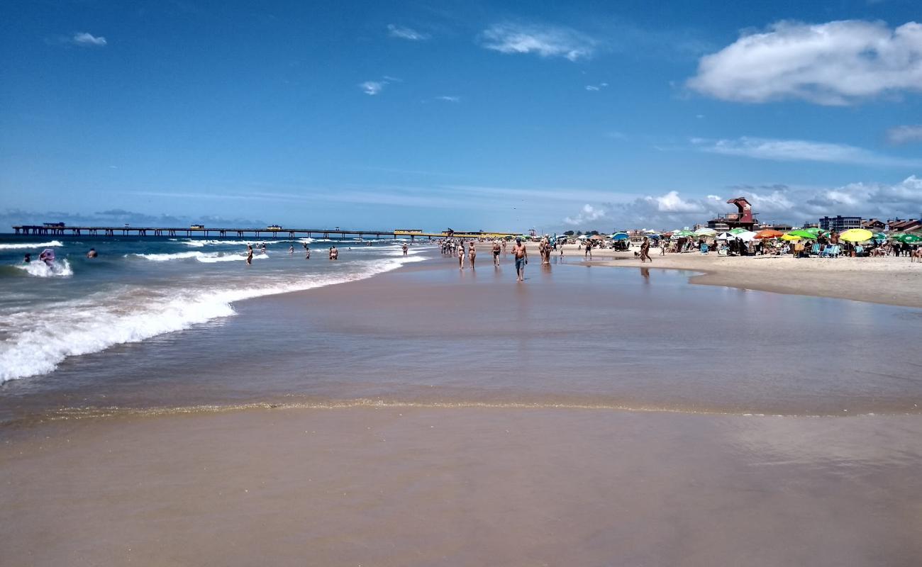 Praia de Tramandai'in fotoğrafı i̇nce bej kum yüzey ile