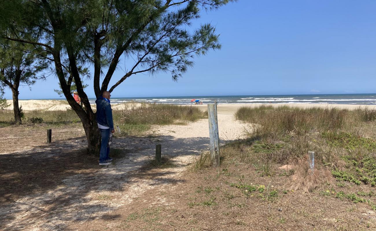 Praia de Torres Sul'in fotoğrafı i̇nce bej kum yüzey ile