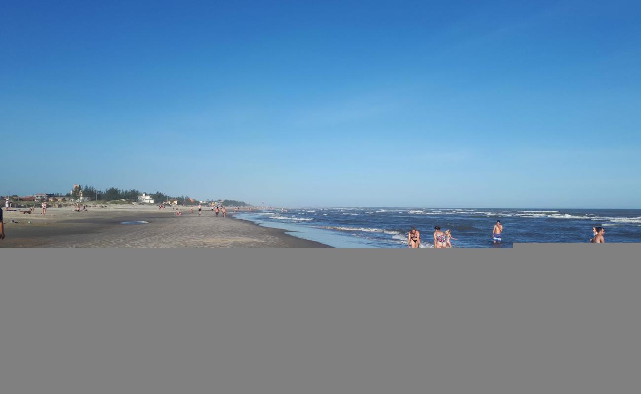 Praia de Campo Bom'in fotoğrafı i̇nce bej kum yüzey ile